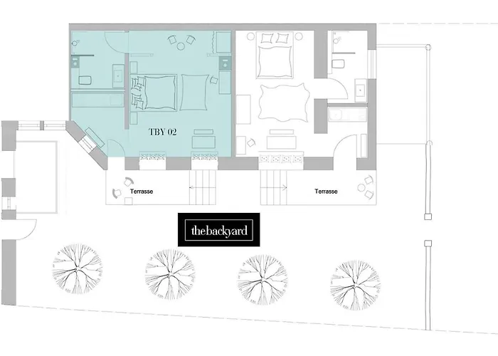 아파트 Exklusive Designferienwohnung The Backyard Tby 02